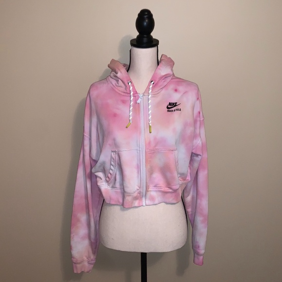 nike pink tie dye hoodie